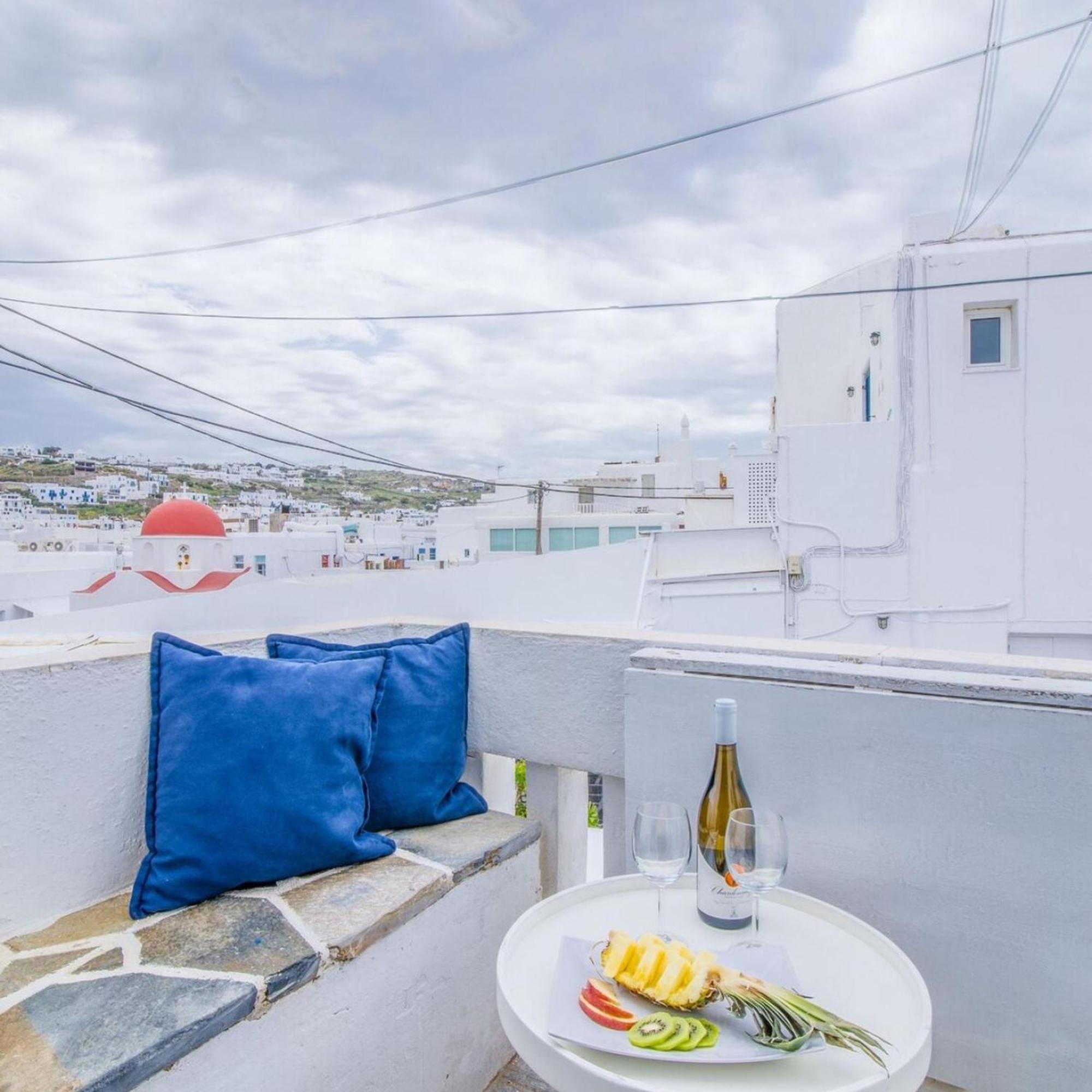 Like A White Seagull In Mykonos! Apartment Mykonos Town Bagian luar foto